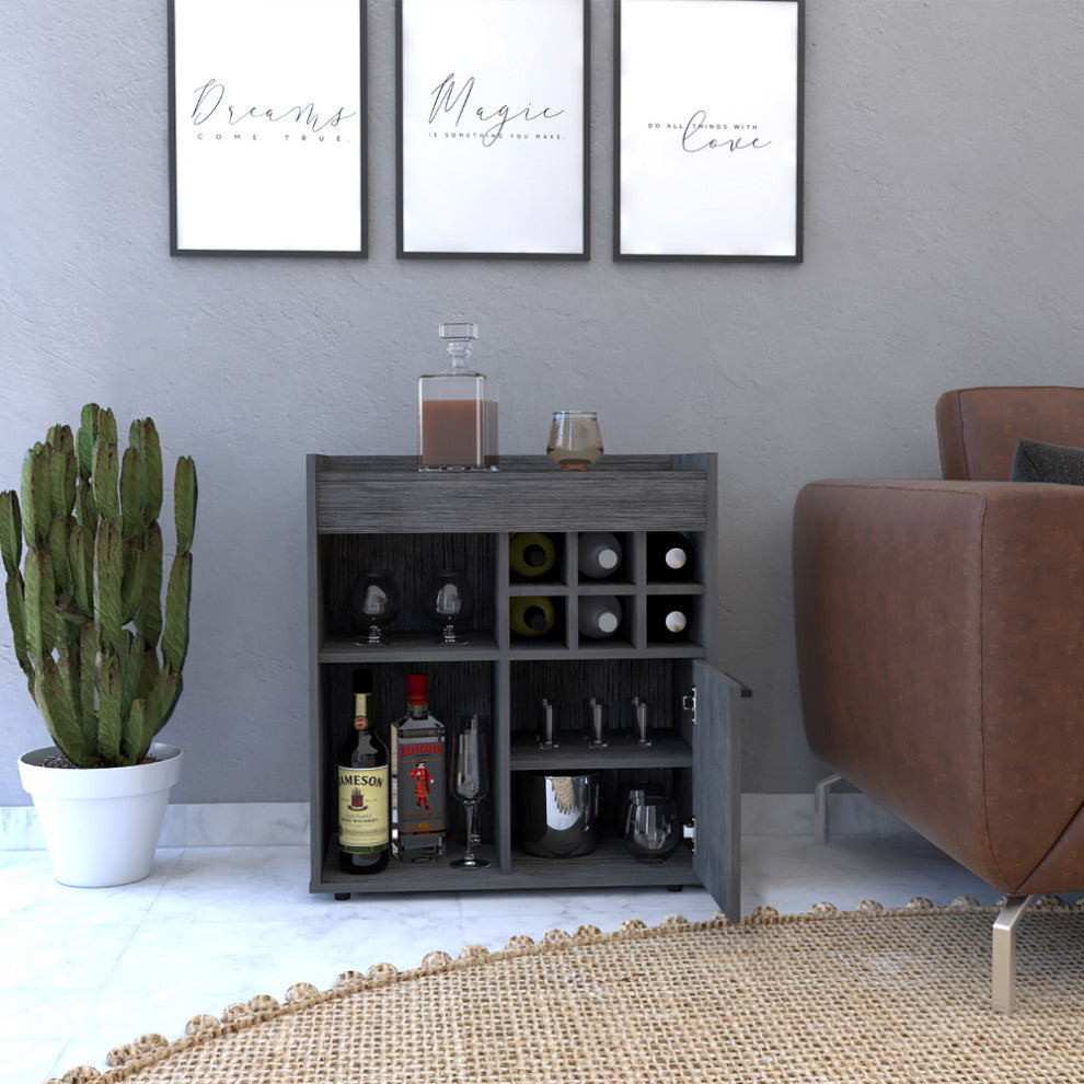 Bar Cabinet Dext, Living Room, Light Gray