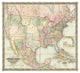"Map of The United States of America, 1848" Print by J. H. Colton, 46"x42"