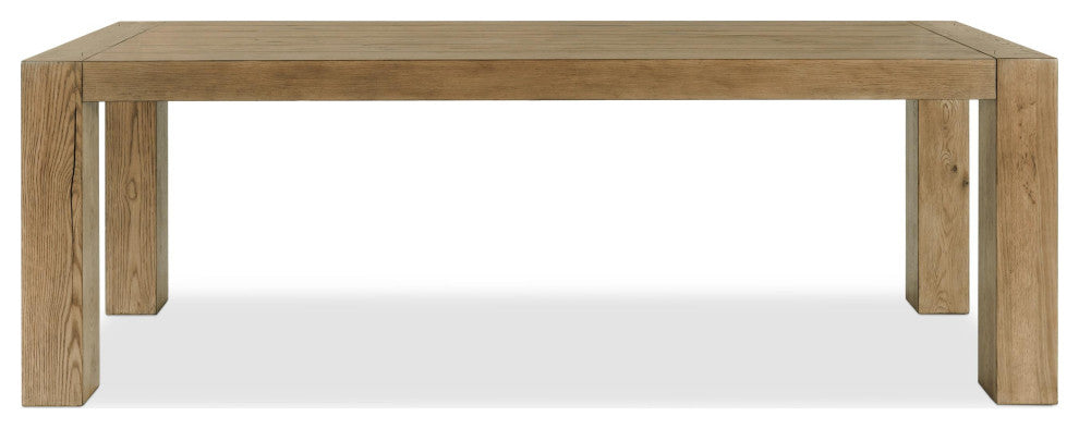 Kingston 89" Reclaimed Oak Wood Dining Table, Natural Tone