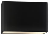 Ambiance Large ADA Wide Rectangle Wall, Closed Top, 12", Carbon, Matte Black