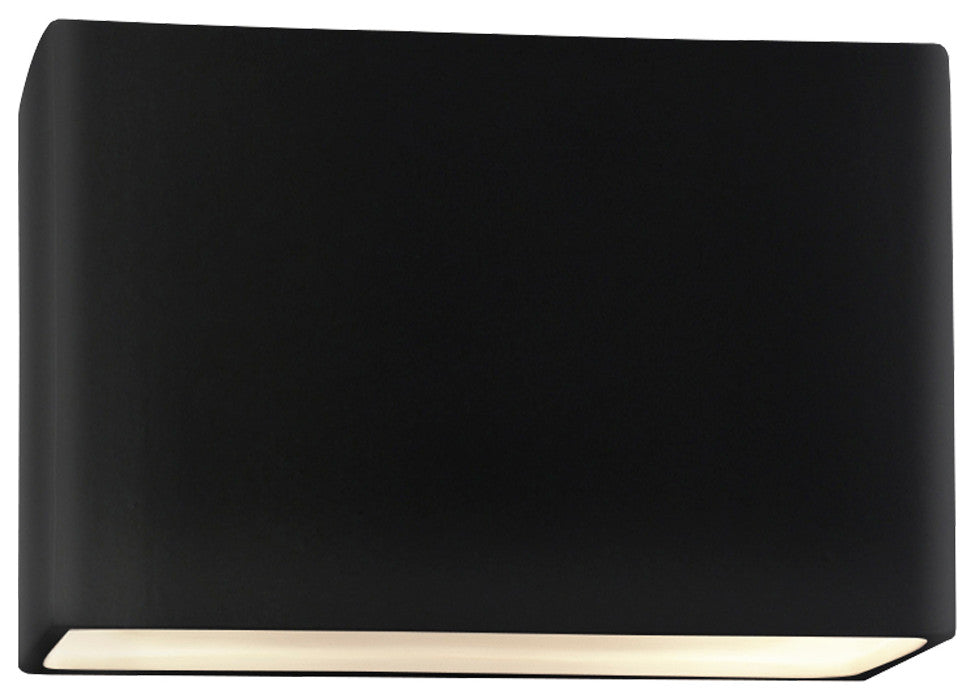 Ambiance Large ADA Wide Rectangle Wall, Closed Top, 12", Carbon, Matte Black
