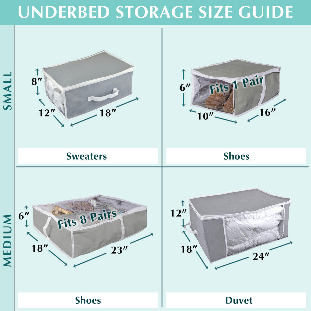 Gray 8 Shoes Soft Storage