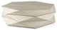 48" Natural Solid Wood Hexagonal Lift Top Coffee Table