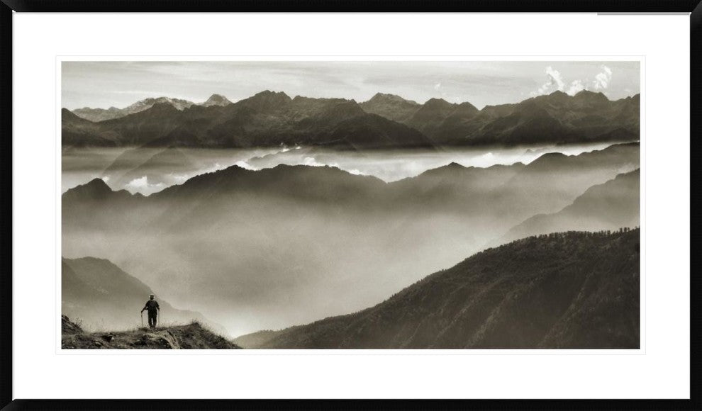 "Across My World" Framed Digital Print by Fulvio Ferrua, 44x26"