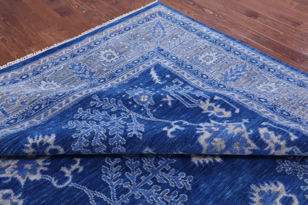 Turkish Oushak Handmade Wool Rug 10' 3" X 14' 1" - Q13565