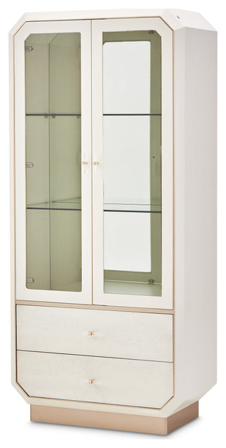 La Rachelle Display Cabinet with LED Lighting - Champagne