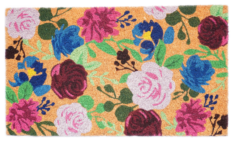 Calloway Mills Boho Flowers Doormat, 24" X 36"
