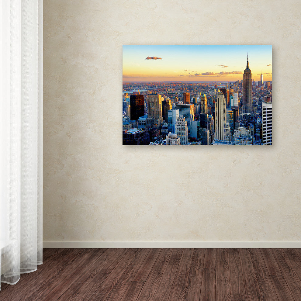 Philippe Hugonnard 'NYC at Sunset' Canvas Art, 24"x16"
