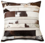 18"x18"x5" Chocolate and Natural Pillow