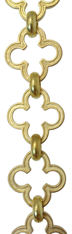 Brass Cross Chandelier Chain, Various Finishes, Acid Dipped, U42
