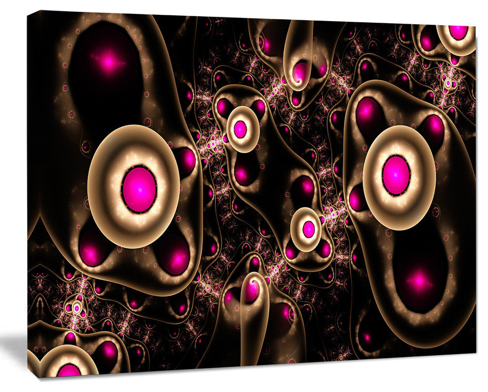 Purple 3D Surreal Abstract Design, Abstract Canvas Art Print, 40x30