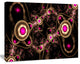 Purple 3D Surreal Abstract Design, Abstract Canvas Art Print, 40x30