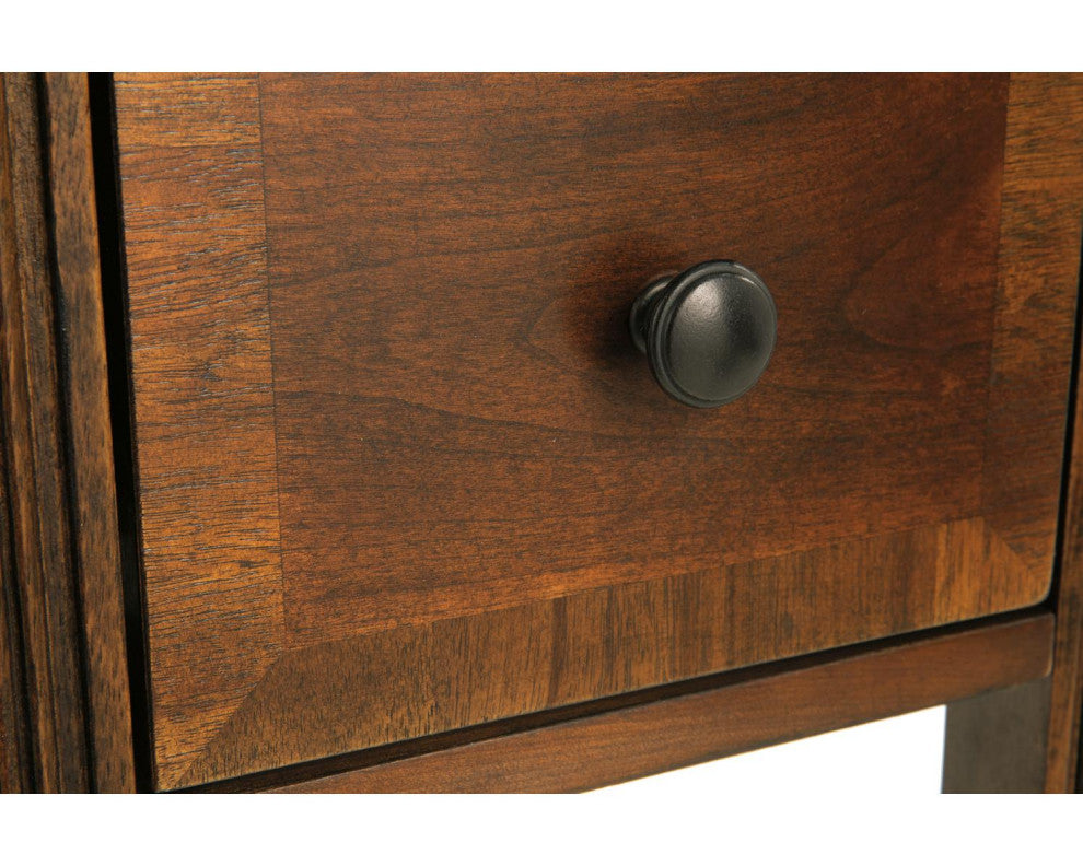 Breegin Contemporary Brown Chair Side End Table