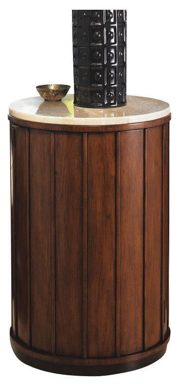 Fiji Drum Table With Stone Top
