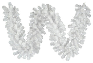 9' X 12" Crystal White Garland 210T