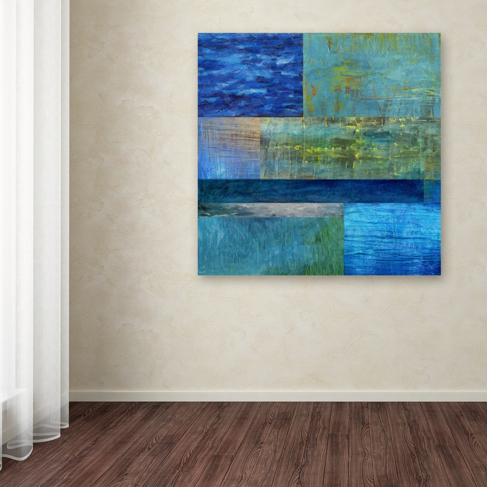 Michelle Calkins ''Essence of Blue'' Canvas Art, 35x35