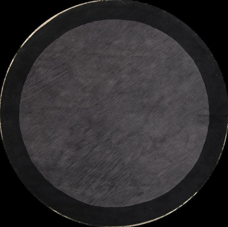 Oushak Oriental Area Rug Hand Tufted Solid, Charcoal, 8x10'