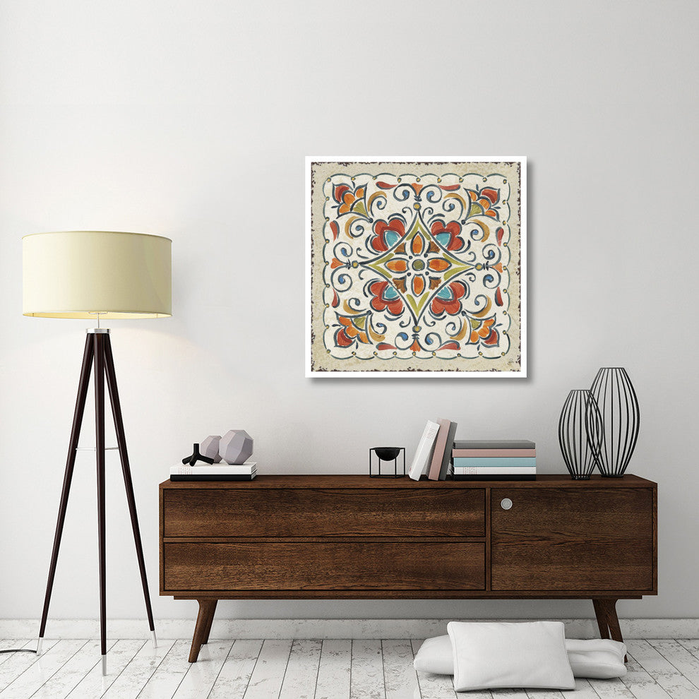 "Mediterranean Flair XIII" Digital Paper Print by Daphne Brissonnet, 38"x38"