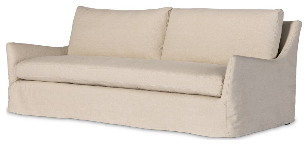 Monette Slipcover Sofa-94"-Natural