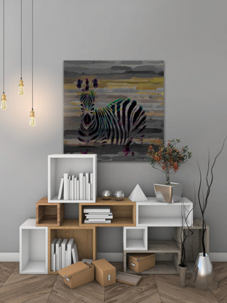 "Stripes" Print on Canvas, 40"x40"