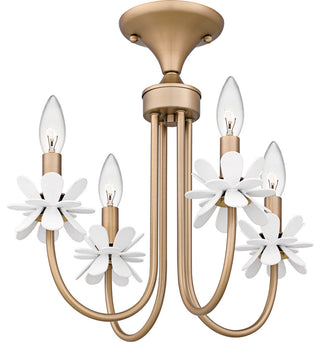 Quoizel REY1716 Remy 4 Light 16"W Semi-Flush Ceiling Fixture / - Bronze Gold