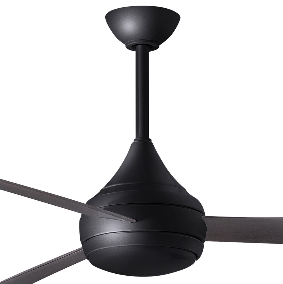 Donaire Paddle Fan Integrated LED, Matte Black, Brushed Bronze Blades