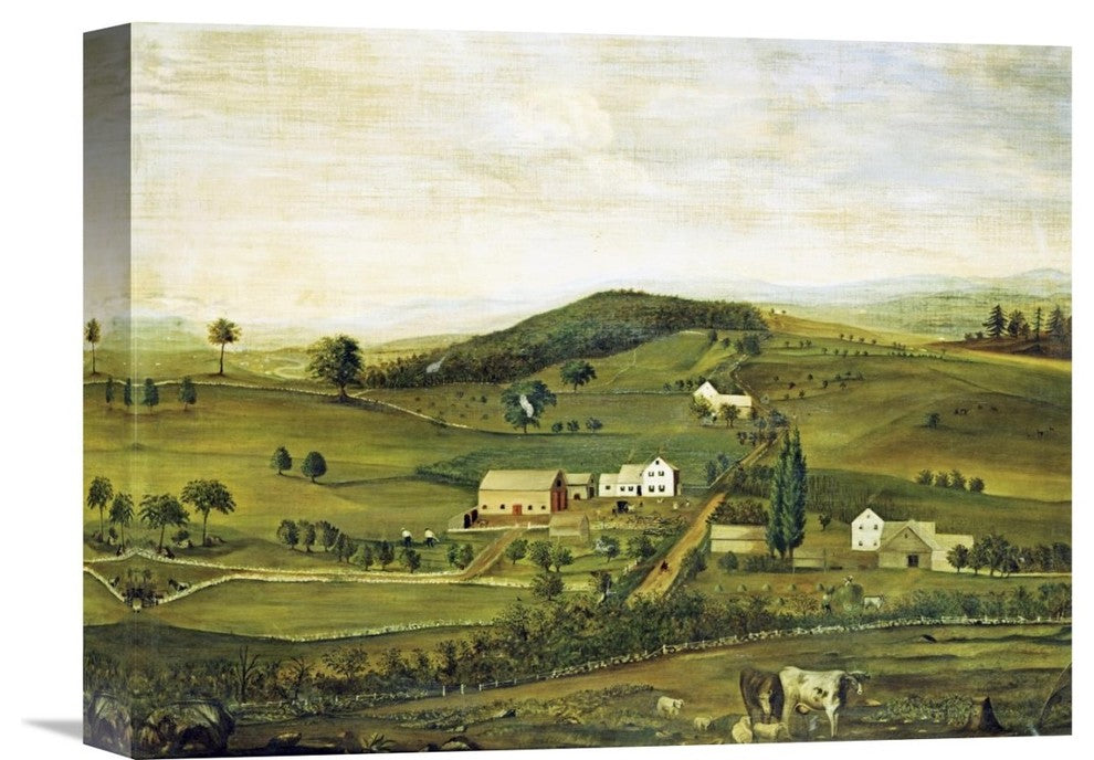 "An American Farm: Fall View From The East" Artwork, 16" x 12"