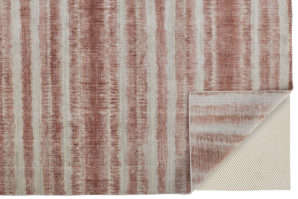 Weave & Wander Malana Handwoven Graident Rug, Pink Clay/Brandy, 9ft x 12ft Rug