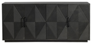 Watson 4-Door Painted MDF Sideboard, Black