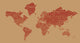 1-World Text Map Wall Mural, Red Wine, Wallpaper, 3 panel, 107x57"
