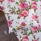 Romantic Roses Lovely Spring Pink Floral Colorful Fitted Sheet Pillow Cases Set
