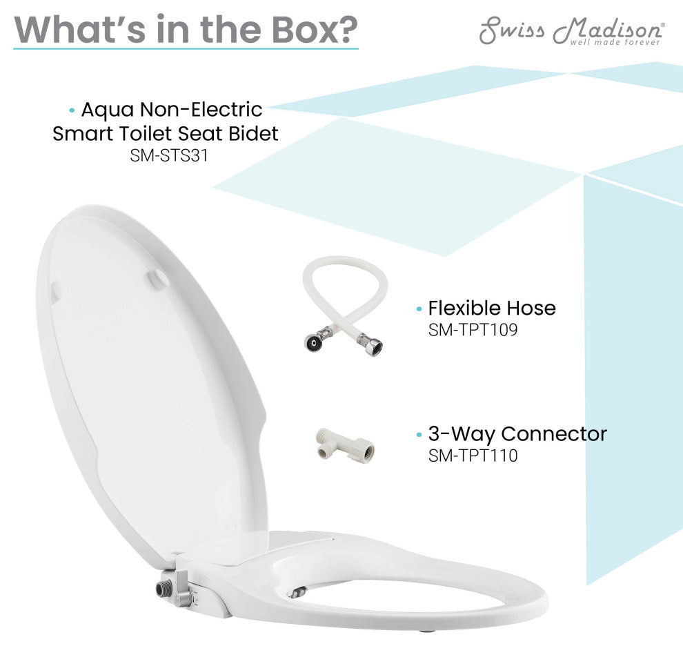 Aqua Non-Electric Smart Toilet Seat Bidet