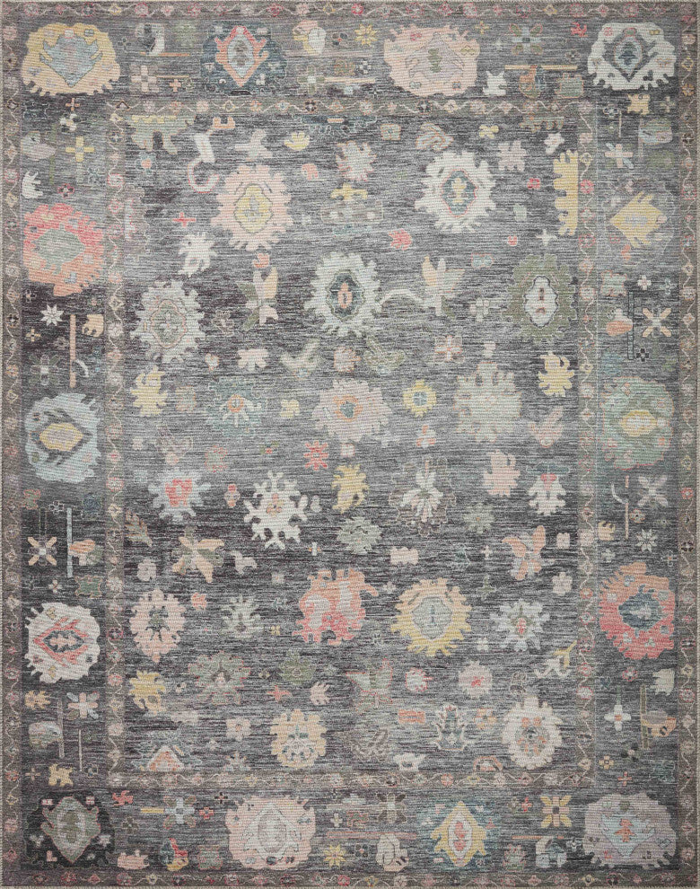 Loloi II Elysium Charcoal / Multi 2'-6" x 12'-0" Runner Rug