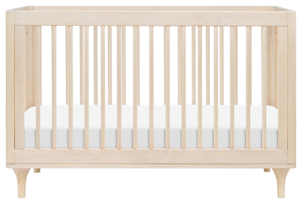 Lolly 3-in-1 Convertible Crib With Toddler Bed Conversion Kit, Washed Natural