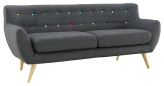 Modway Remark 2 Piece Living Room Set, Gray