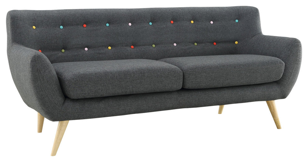 Modway Remark 2 Piece Living Room Set, Gray