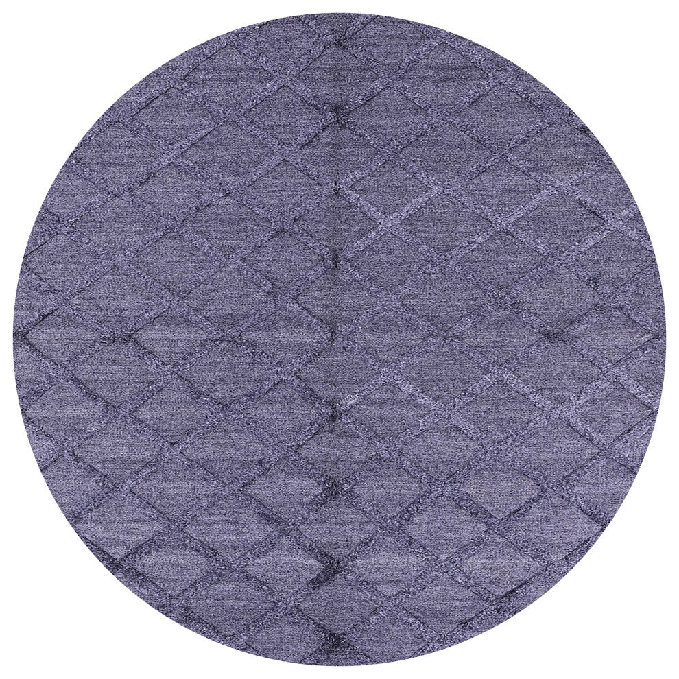 Ahgly Company Indoor Round Mid-Century Modern Area Rugs, 5' Round