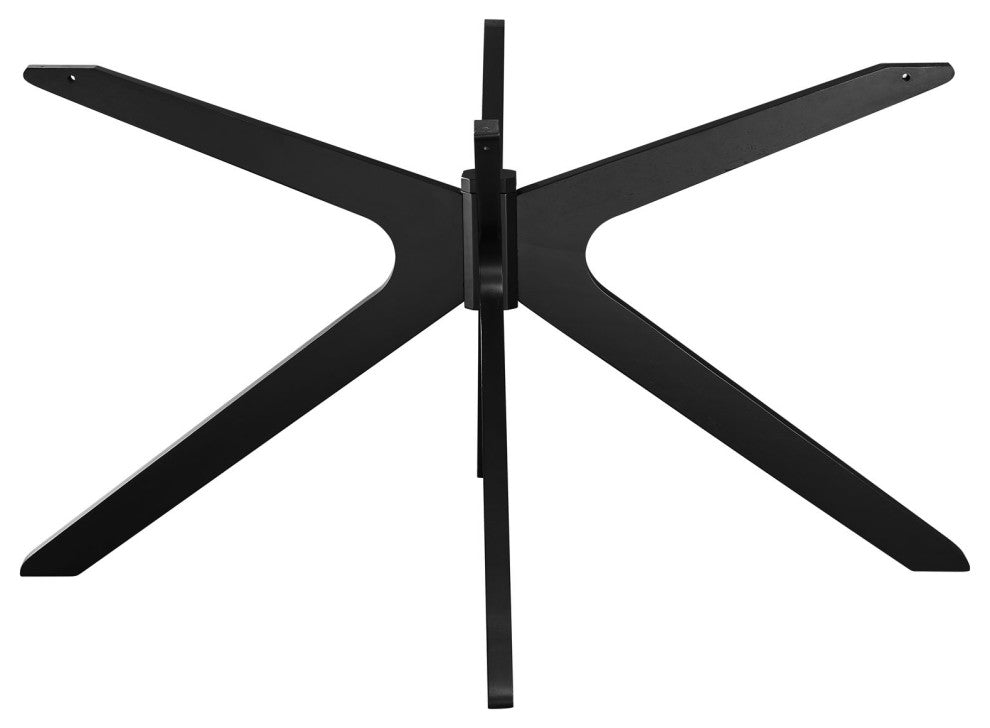 71" Dining Table, Oval, Black, Wood, Modern, Kitchen Bistro Hospitality