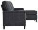 Sofa, Fabric, Dark Gray, Modern, Living Lounge Room Hotel Lobby Hospitality