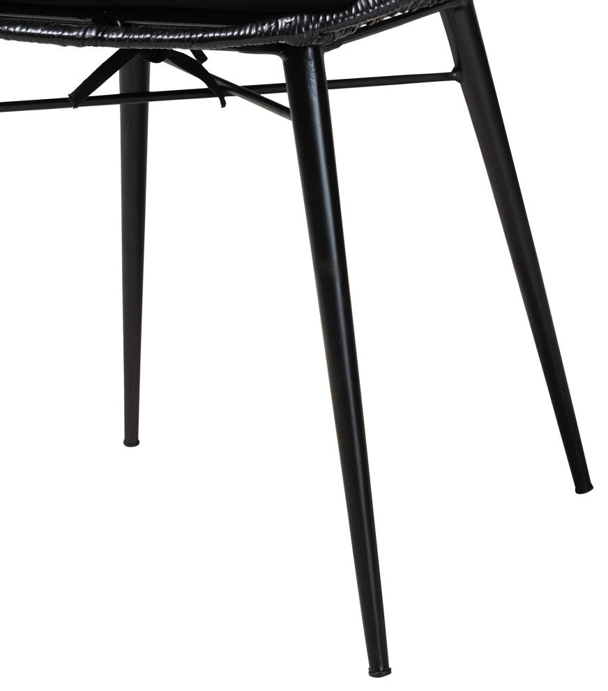 Sheryl Rattan Dining Chairs, Set of 2, Black