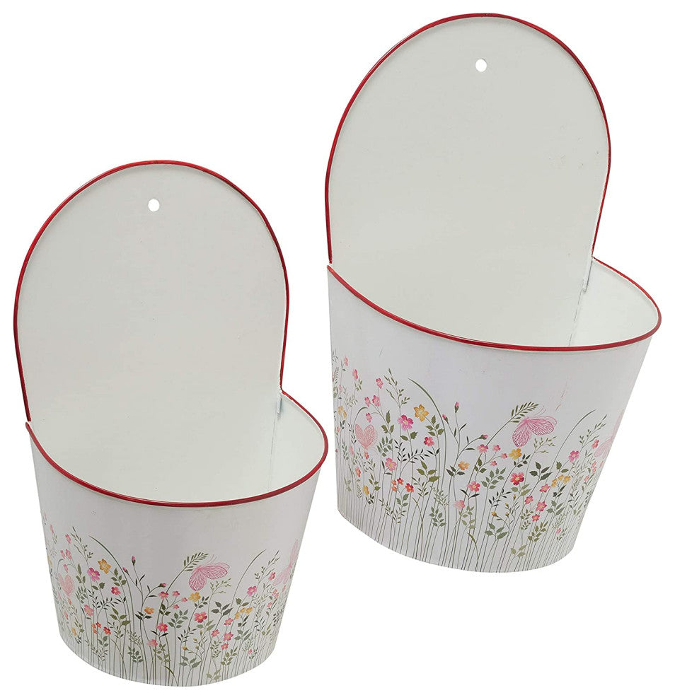 2 Piece Meadow Flowers Wall Planter Set