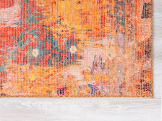 VER04 Vera Red Power Loomed Indoor Area Rug, Red, 2'6" X 9'