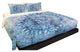 Galactic Flower, Blue Lightweight Full Queen Duvet Cover