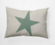 14x20" Big Star Nautical Decorative Indoor Pillow, Sage