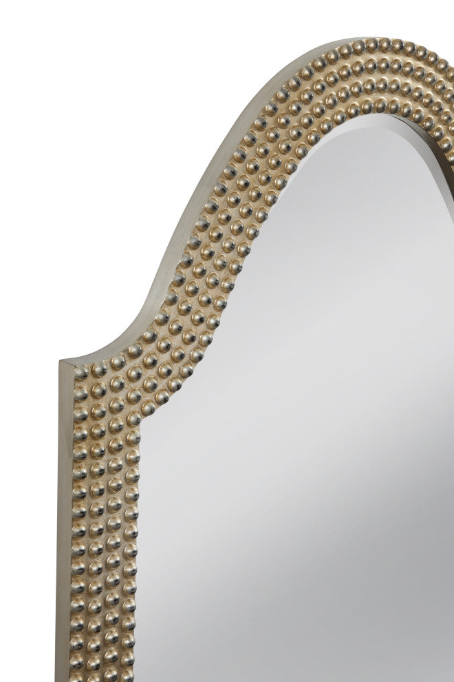 Shielded Wall Mirror - Antique Silver Leaf