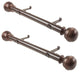 Jax 1.5" Side Curtain Rod, Cocoa, 24"