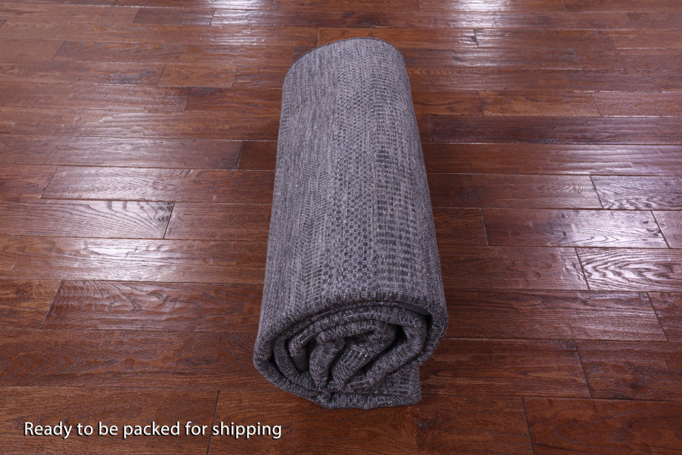6' 1" X 9' 0" Wool and Silk Savannah Grass Handmade Rug Q11953