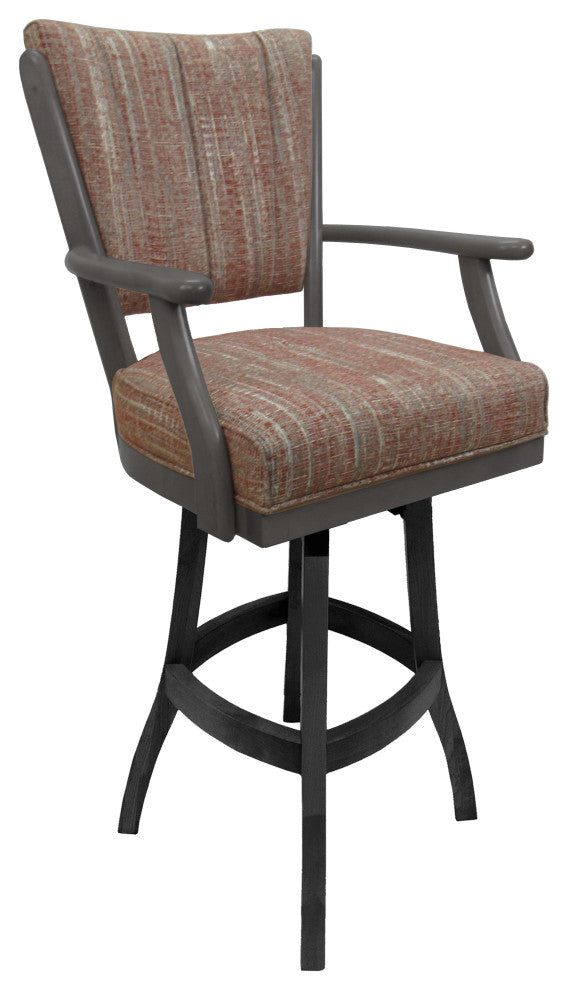 Classic Extra Tall Bar Stool, Watusi Madder, Dark Gray, 34"