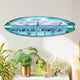 Seabirds Pelicans Surfboard Coastal Door Art, Approximate Size: 24x7