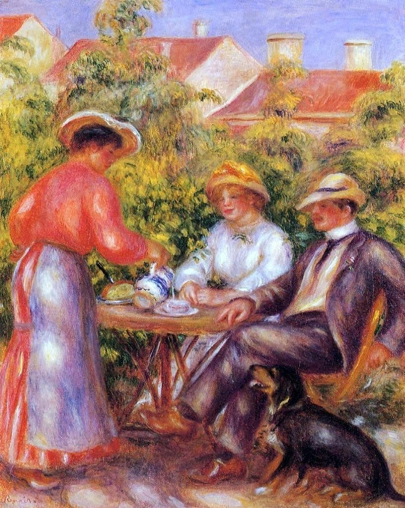 Pierre Auguste Renoir The Cup of Tea, Gallery Wrapped Canvas Print, 20"x25"